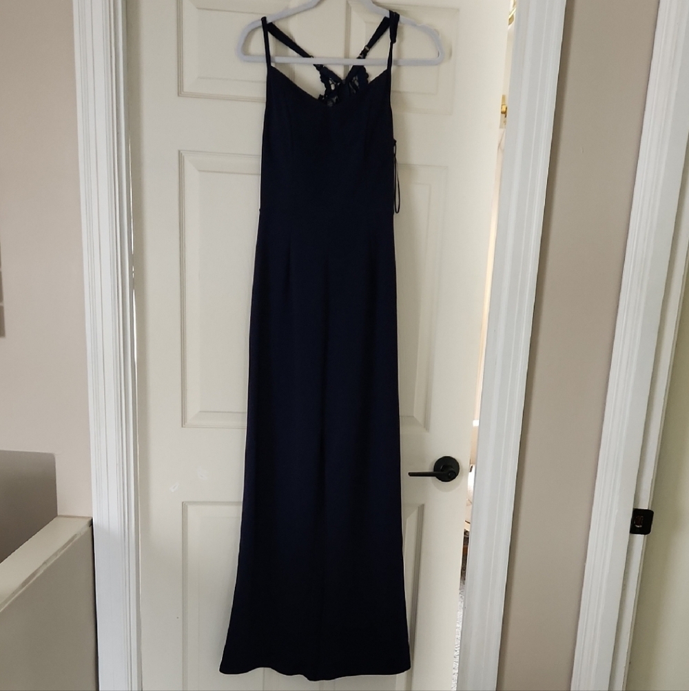Miami Elegant Navy Maxi Jump Suit